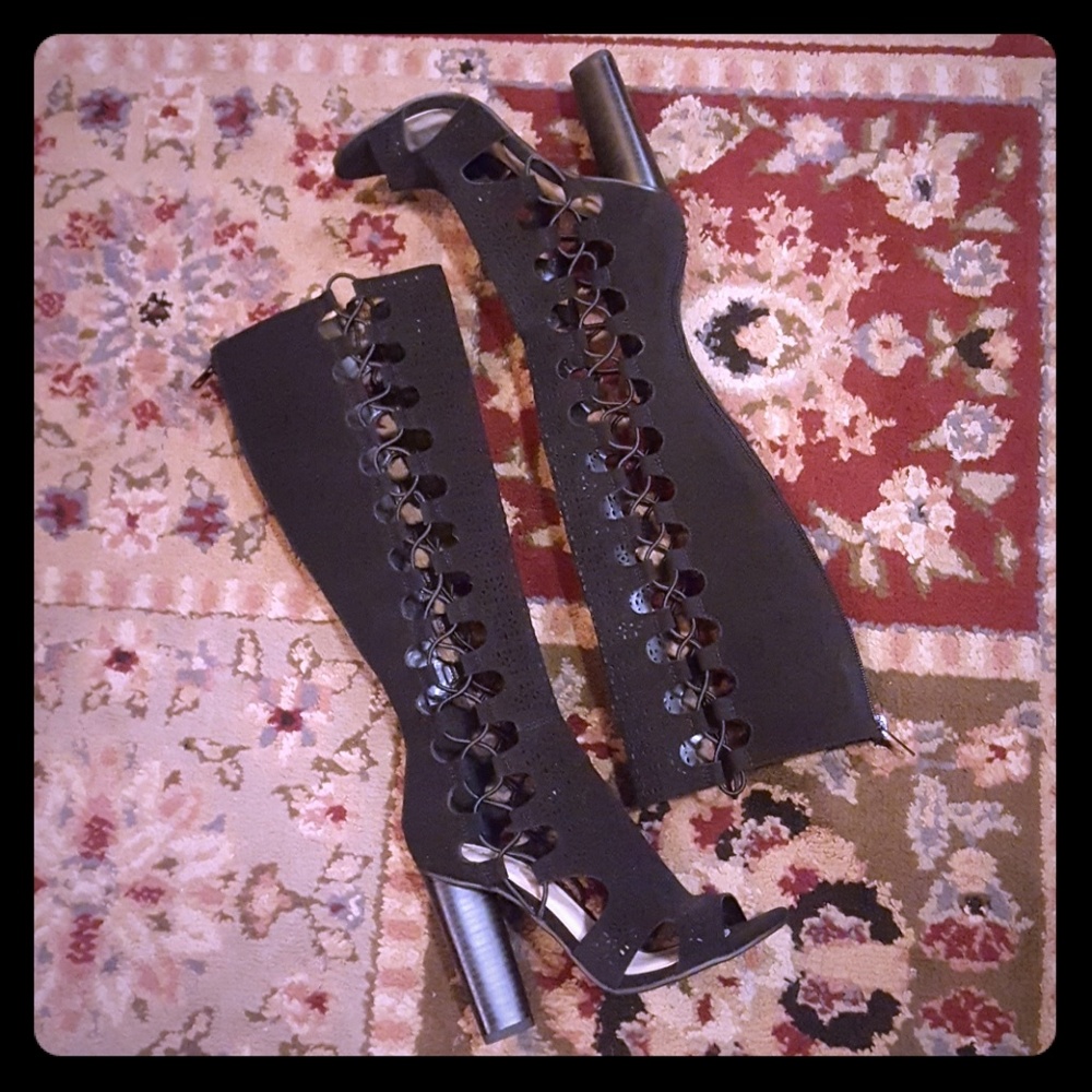 Paprika Open Toe Tall Boots